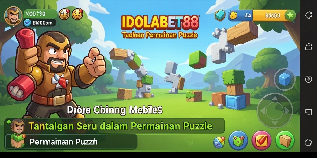 Tampilan gameplay seru dari IDOLABET88 dalam menyelesaikan puzzle.