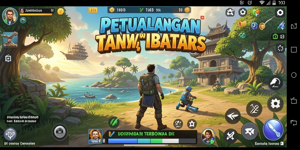 Screenshot gameplay JUARAGO menampilkan eksplorasi dunia terbuka yang menakjubkan.