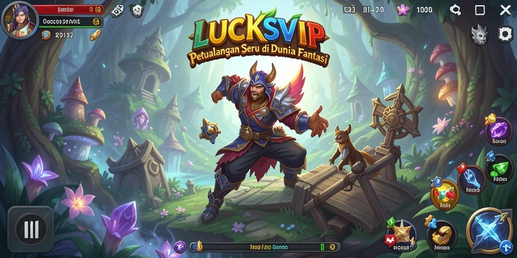 Screenshot LUCKSVIP menunjukkan aksi seru dalam petualangan.