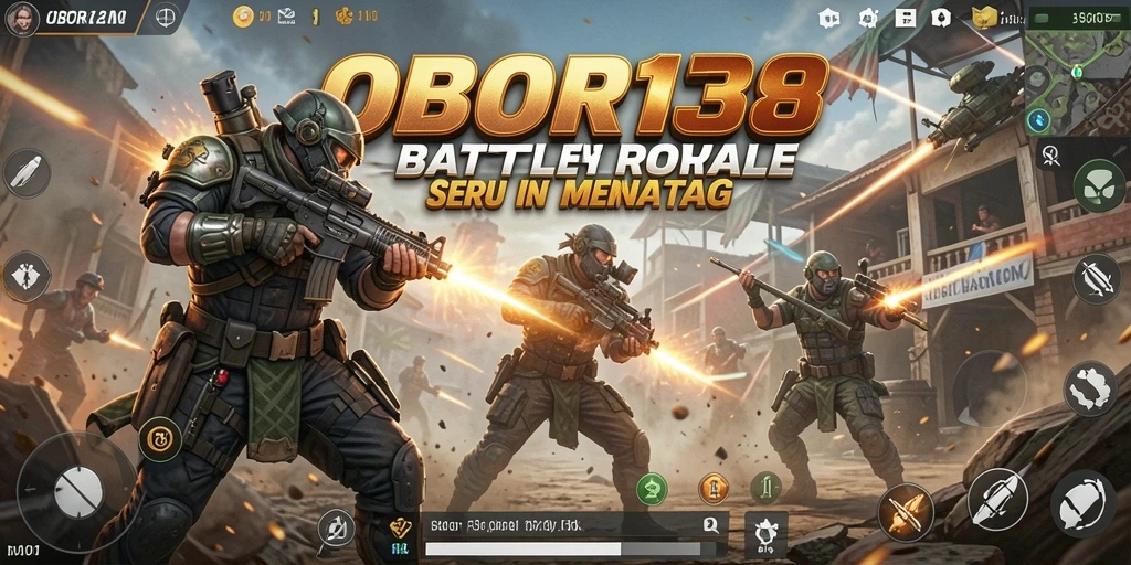 Tampilan gameplay seru dalam OBOR138 dengan pertempuran intens.