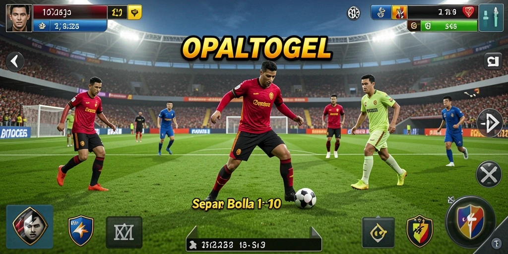 Tangkap momen seru pertandingan sepak bola di OPALTOGEL.