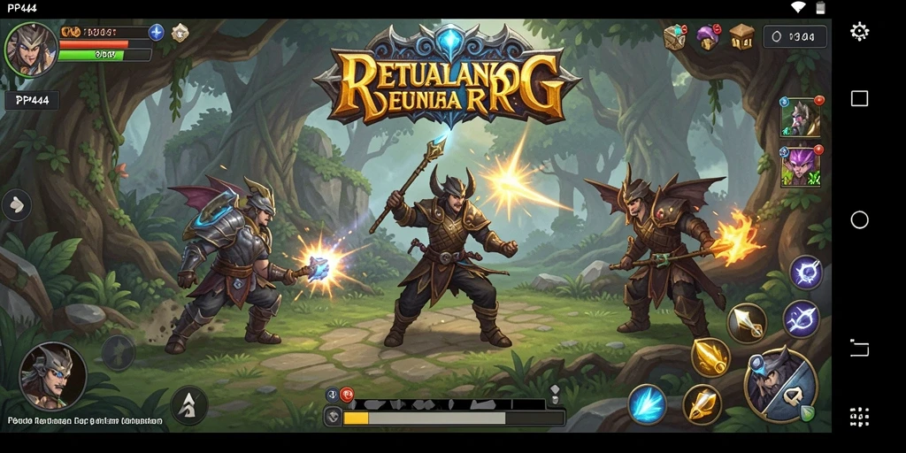 Tampilan menakjubkan dari gameplay RPG PP444 yang mengasyikkan.