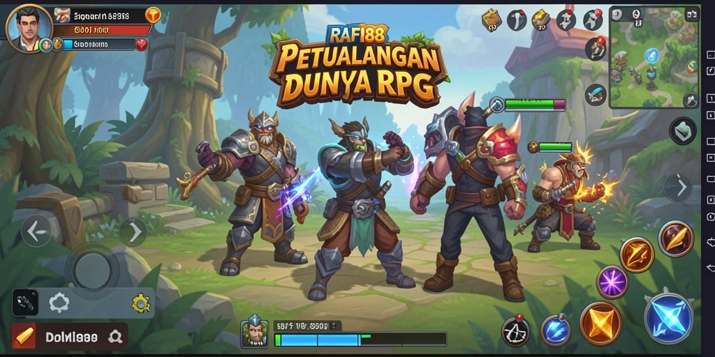 Tampilan gameplay yang menakjubkan di RAFI88 dengan petualangan RPG yang seru.