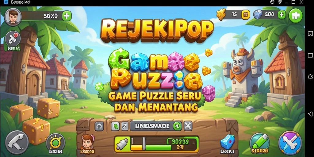 Tampilan gameplay seru dari REJEKIPOP yang penuh warna.