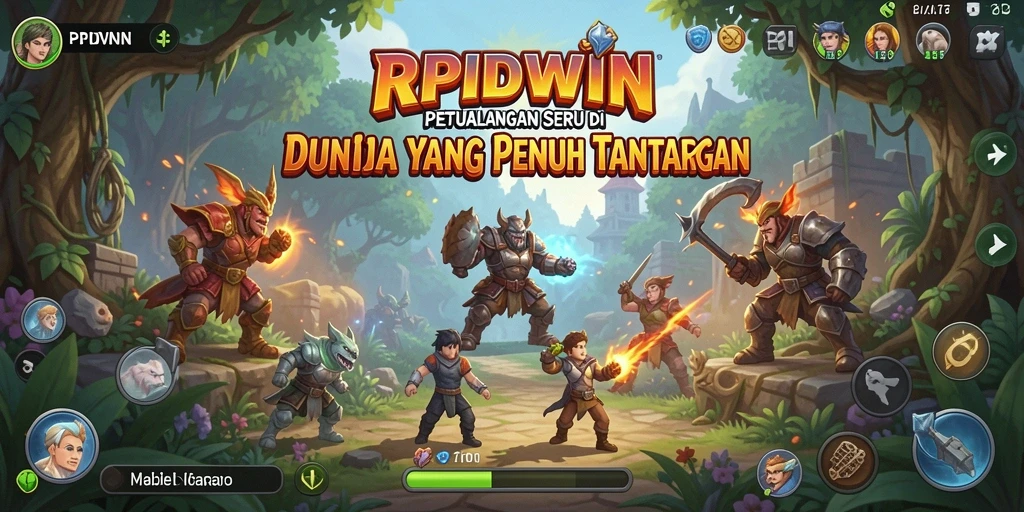 Tampilan gameplay RPIDWIN yang menegangkan dan menarik.