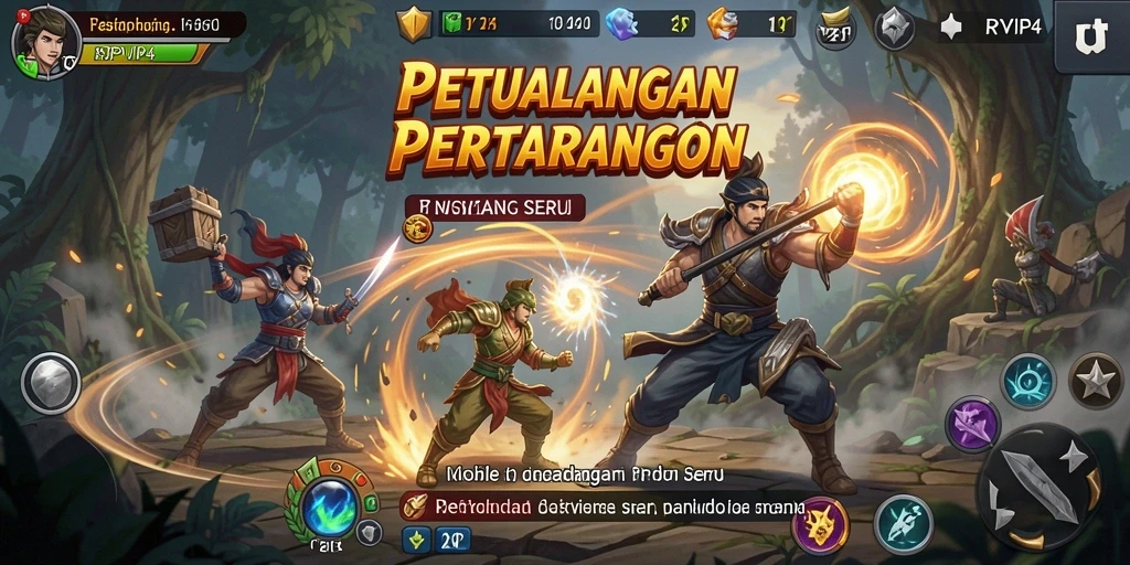 Tampilan gameplay RPVIP4 yang intens dan penuh aksi.