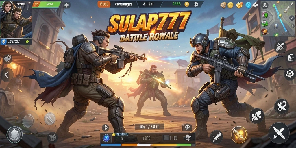 Screenshot gameplay SULAP777 dengan aksi seru dalam Battle Royale.