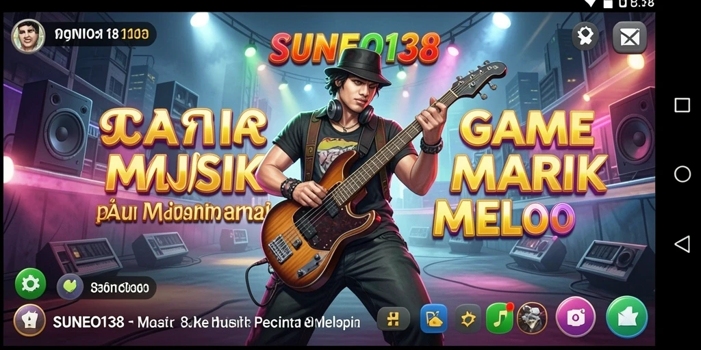 Screenshot utama SUNEO138 menunjukkan gameplay seru dan interaktif dalam dunia musik.