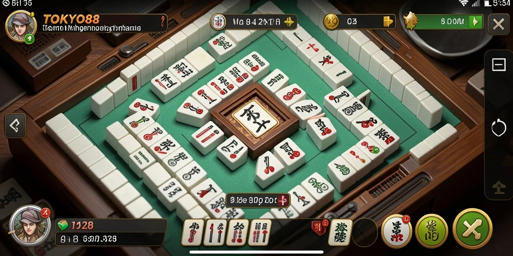 Tampilan seru gameplay Mahjong di TOKYO88.