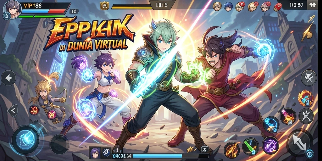 Screenshot tampilan permainan VIP188 dengan karakter Anime menakjubkan.